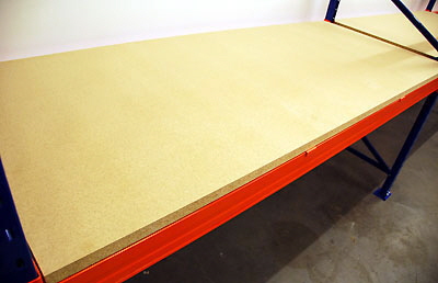 Palettenregal mit Bodenplatte 38mm stark